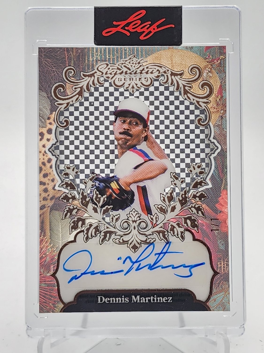 DENNIS MARTINEZ 2026 LEAF SIGNATURE SERIES BASEBALL AUTO 1/1 #BAP-DM2 Q8082