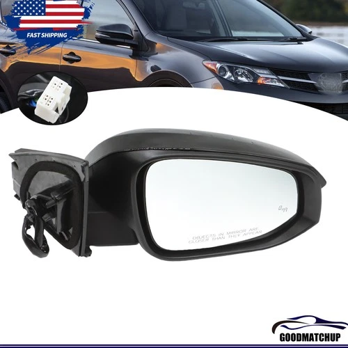 For Side Mirror Passenger Side 2015-2018 Toyota RAV4 w/ Blind Spot Turn Signal