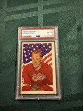 1963 PARKHURST GORDIE HOWE #55 HOCKEY CARD DETROIT RED WINGS LEGEND PSA 6 EX-MT