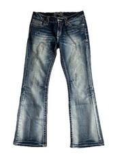 Miss Me The M Series X1020EL Jeans Womens 28 Blue Mid Rise Easy Boot