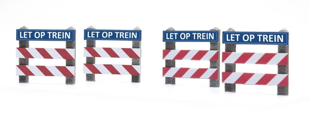 Artitec 387.362 - 1/87/H0 Fence Railroad Crossing With Sign "" Let Op "" - New