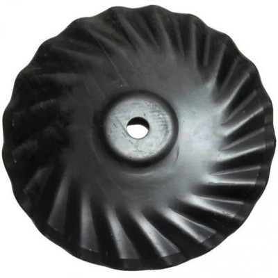 Turbo Blade 20'' 1/4'' Thickness 1-1/2'' Round Axle Raised Flat Center Left Front