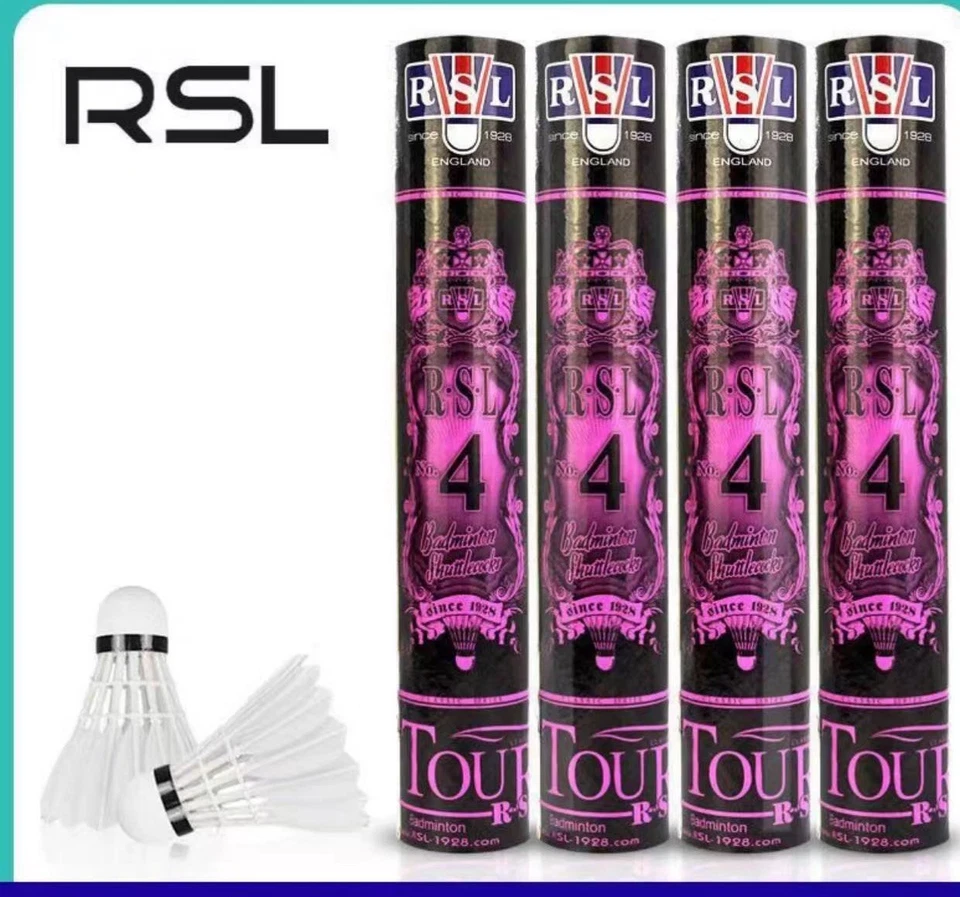 Genuine RSL Tourney No.4 Badminton Shuttlecock （1 Tube)