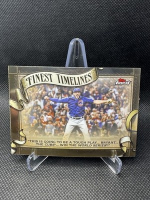 2026 Topps Finest #FT-30 Kris Bryant Finest Timelines Chicago Cubs