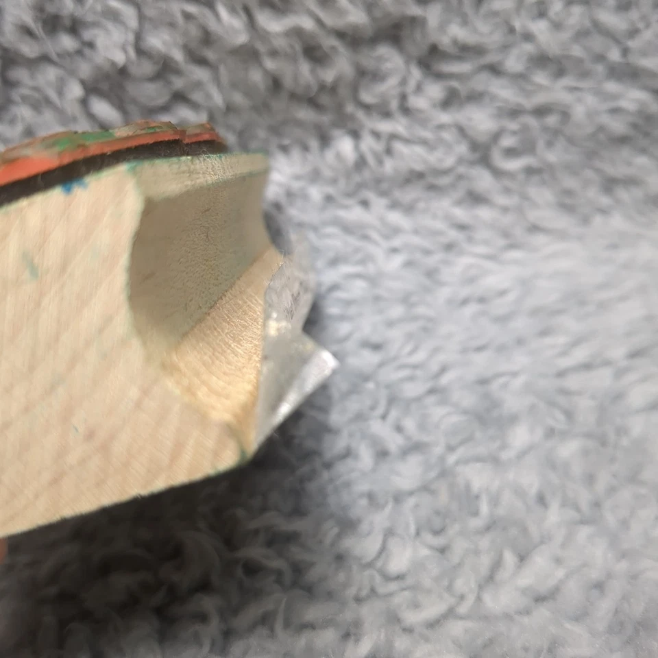 Sello de goma montado en madera All Night Media 1991 vintage no los dejes desaparecer Foto 2 de 4