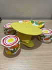 5 Pc Vtg 70s Puff N Play Barbie Clone Inflatable Mushroom Umbrella Table Lot — photo 3