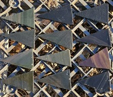 Lot of 12 Rainbow Obsidian Arrowhead Flint Knapping Preforms