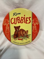 Contenedor de lata Little Ted’s Cookies Ron Cubbies en excelente estado Bear Cub