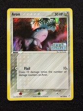 Pokemon Aron Reverse Holo Stamped 44/100 EX Crystal Guardians in LP- condition! on eBay