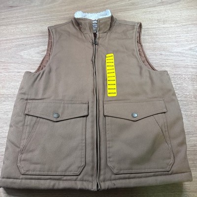 Weatherproof Vintage Quilt Lined Work Vest Tan Brown Utility Medium NWT