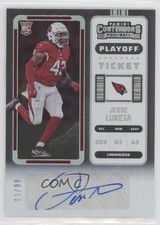 2022 Panini Contenders Rookie Playoff Ticket 9/99 Jesse Luketa #260 Auto 9r9