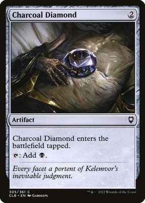 NM Foil Charcoal Diamond, MTG, Baldur's Gate, Magic the Gathering, 305