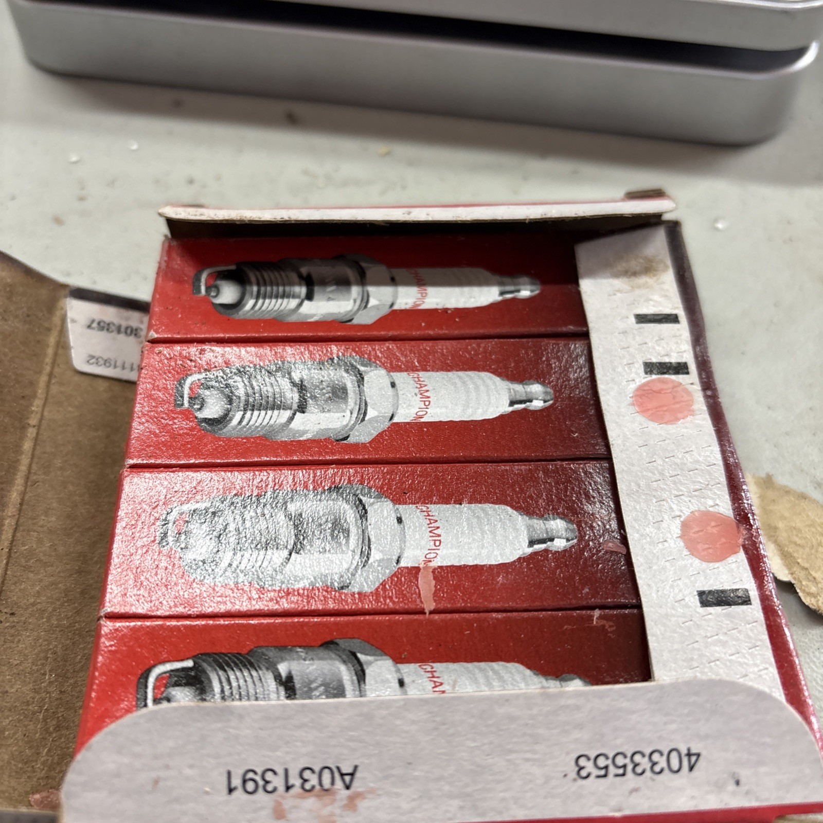 Set of 4 - Champion RE14MCC4 Copper Plus Spark Plugs Made in US - BRAND NEW