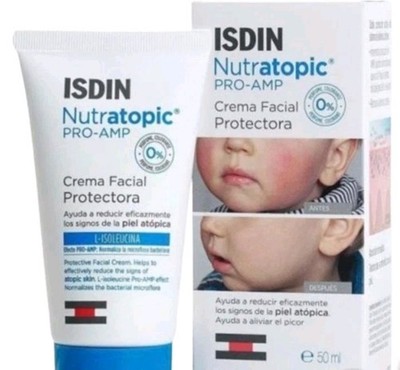 ISDIN Nutratopic Pro-AMP Facial Cream 50 ml, Daily Moisturizing Face Cream