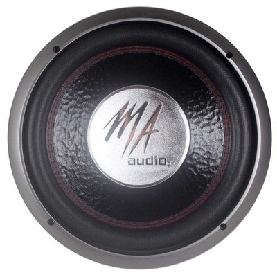 MA AUDIO 10'' Zoll 25cm 1300 Watt Single Voice Auto Sub Bass Subwoofer BOOM BASS