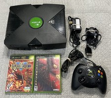 Original Xbox Console Bundle Games And Controller Samurai Showdown V  Spiderman
