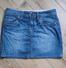 Esprit Damen Mini Jeans Rock aus 100% Baumwolle Gr .38 In mittleren Blauton