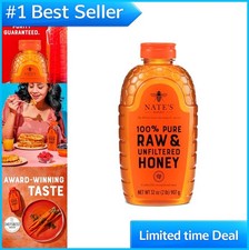 Raw Unfiltered Honey 32oz Squeeze Bottle Pure Natural Sweetener Gluten Free