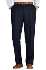 Mens Stretch Waist Formal Smart Work Trousers Hidden Elasticated Pants by Chums