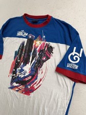 Vintage FUBU Harlem Globetrotters Shirt Mens XL Platinum Limited Edition Ringer