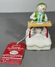 Hallmark Wireless Keyboard Ken Snowman Band Sound & Motion 2010 Tag VIDEO!