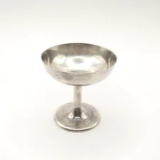 Vintage German Silver Plated Wine Goblet, 1990s Chalice, 8 cm