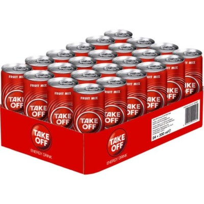 24 Dosen a 0,33L Take Off Fruit Mix Energy Drink inc. EINWEG Pfand