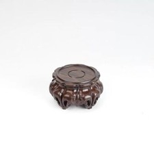 6.5cm Rosewood pedestal solid wood round Base Display stand For vase statue
