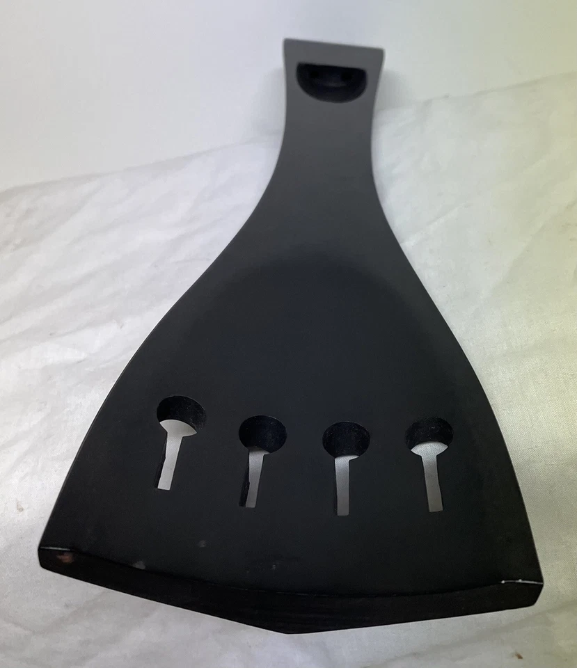 4 Strings 3/4 Upright Double Bass Ebony Tailpiece Bass 4 Strng Beveled Tailpiece - Image 4 of 4