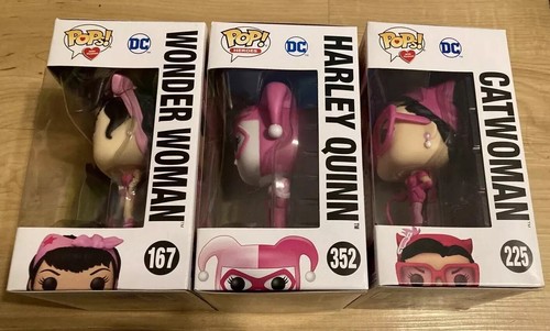¡NUEVO! BCRF Funko Pop DC Harley Quinn Gato Mujer Maravilla ¡ROSA! U OBTÉN LOS 3! - Imagen 5 de 8