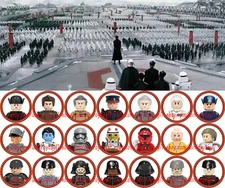 21PCS Imperial First Order Officer General Crew 4cm Plastic Figure DIY Toy