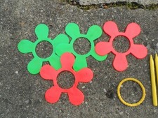 Vintage Posy Pitch Lawn Game with box Rare 1960s/70s Eagle Rubber Co. USA