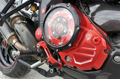 CNC RACING Transparent Clutch Oil Cover DUCATI DIAVEL 1200 2010