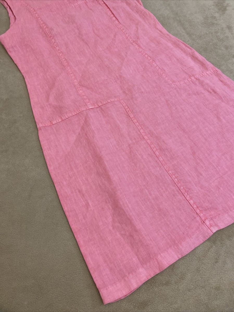 Pure Amici Womens Pink 100% LINEN Sleeveless Zip Back Shift Dress X-Small NEW | eBay Pure Amici Womens Pink 100% LINEN Sleeveless Zip Back Shift Dress X-Small NEW | eBay