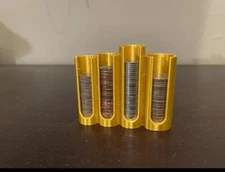Coin holders for coins, Desk Top, Spare Change,Quarters, Dimes, Nickles, Pennies