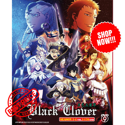 DVD Anime Black Clover Complete TV Series Season 1-4 Vol 1-170 End Dub/Sub