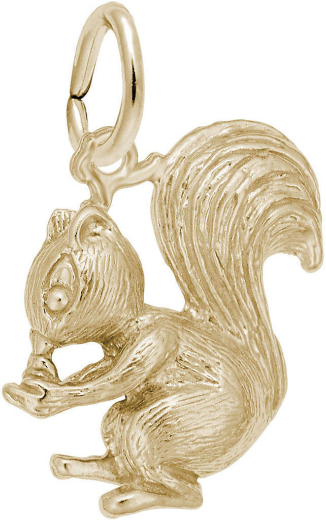 Squirrel Charm Sterling Silver - Made in the USA Squirrel Charm Sterling Silver - Made in the USA