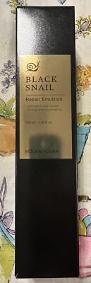 Holika Holika Prime Youth Black Snail Repair Emulsion 100 ML 3.38 FL OZ NEW!