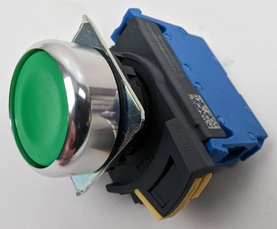 Omron A22NN-RNM-NGA-G100-NN Interruptor Pulsador SPST-NO Montaje en Panel Verde 22mm NUEVO Foto 3 de 4
