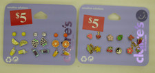 Claire's Sensitive Solutions Multi Pack Pierced Earrings Fruits  Misc 