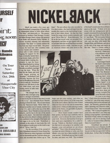 Focus Music Magazine 2001 Gorillaz 2-D Lennon Murphy Nickelback Chad Kroeger - Picture 4 of 4