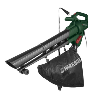 PARKSIDE Elektro Laubsauger Häcksler Fangsack Laubsammler Laubbläser mit 2600W 