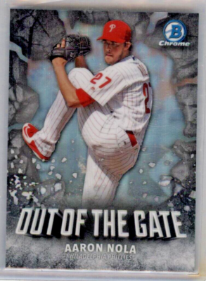 2016 Bowman Chrome Out of the Gate Aaron Nola #OOG-7 PHILADELPHIA