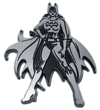 batgirl superhero dc comics chrome auto car emblem usa made