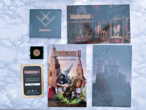Blasphemous II Collectors Edition - ARTBOOK SOUNDTRACK GUIDE + NO STEELBOOK GAME