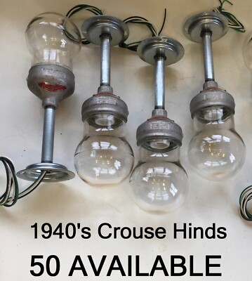 (1) Crouse Hinds Explosion Proof Pendant Light VDB1 Globe DLA119-110  Industrial