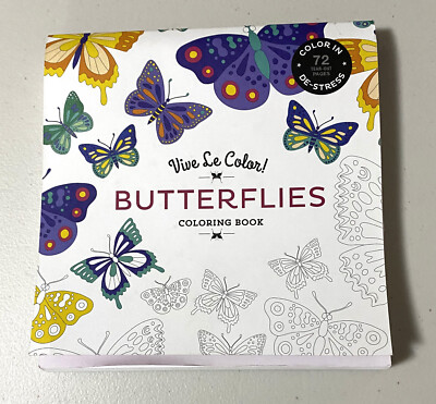 Vive LE Color! BUTTERFLIES Coloring Book