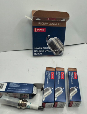 (QTY 4) DENSO IRIDIUM LONG-LIFE Spark Plug FK16HR11 3450 for 2013 Nissan Armada