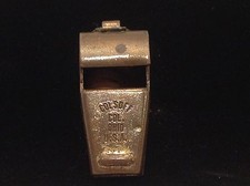 Vintage Whistle Colsoff Col Ohio Brass Whistle Sports Referee Blows Loudly