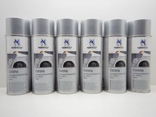 6X LACKSPRAY SPRAY CORONA SILBER HITZEBEST&Auml;NDIG 650&deg;C LACK 400ML